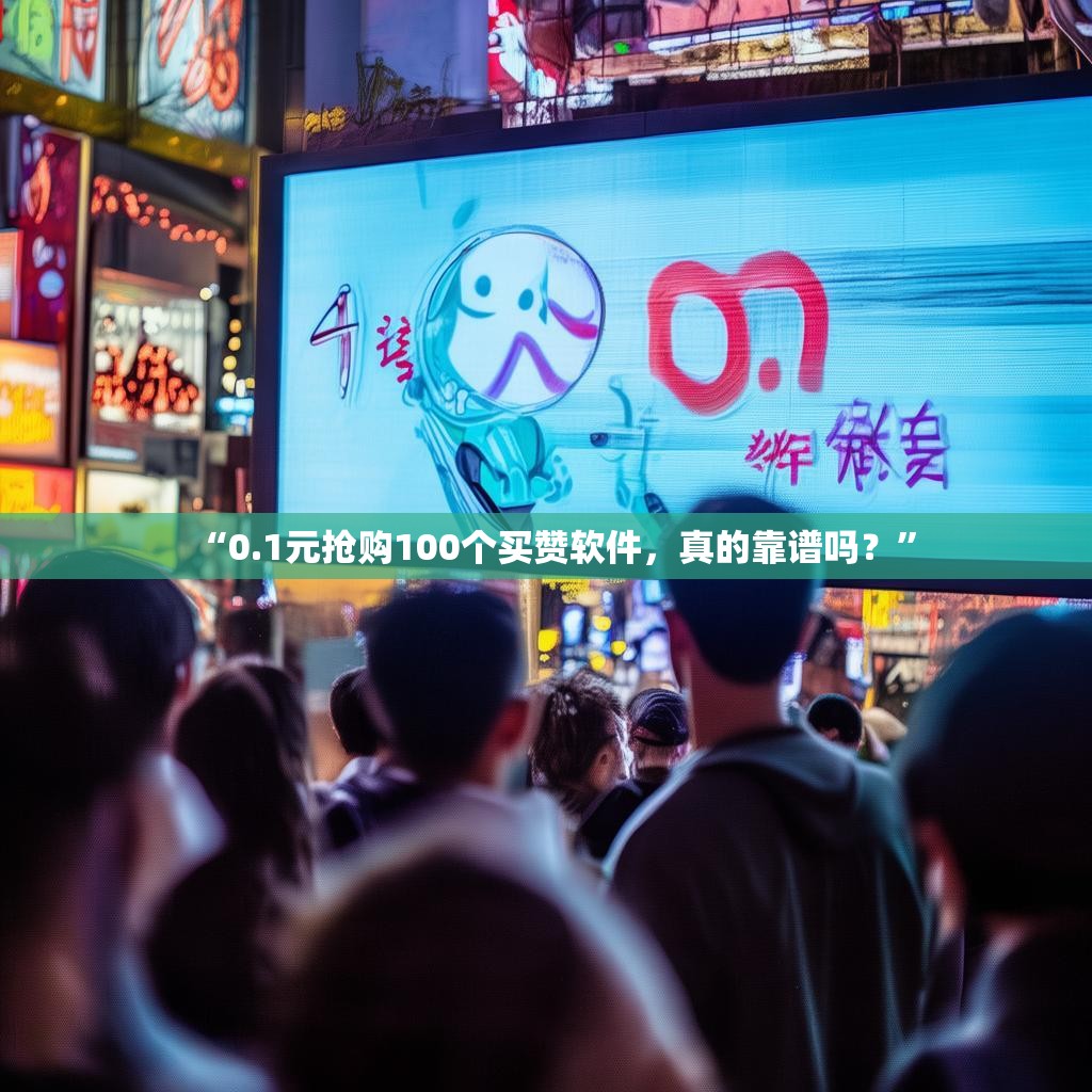 “0.1元抢购100个买赞软件,真的靠谱吗?” “0.1元抢购100个买赞软件,真的靠谱吗?”