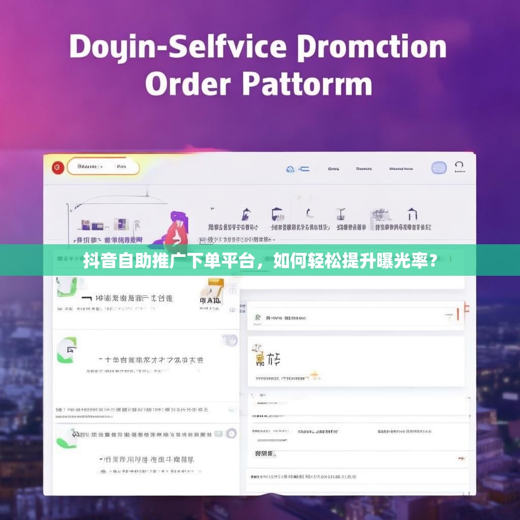 抖音自助推广下单平台,如何轻松提升曝光率? 抖音自助推广下单平台,如何轻松提升曝光率?