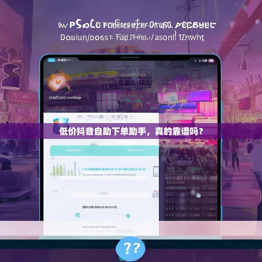 低价抖音自助下单助手，真的靠谱吗？