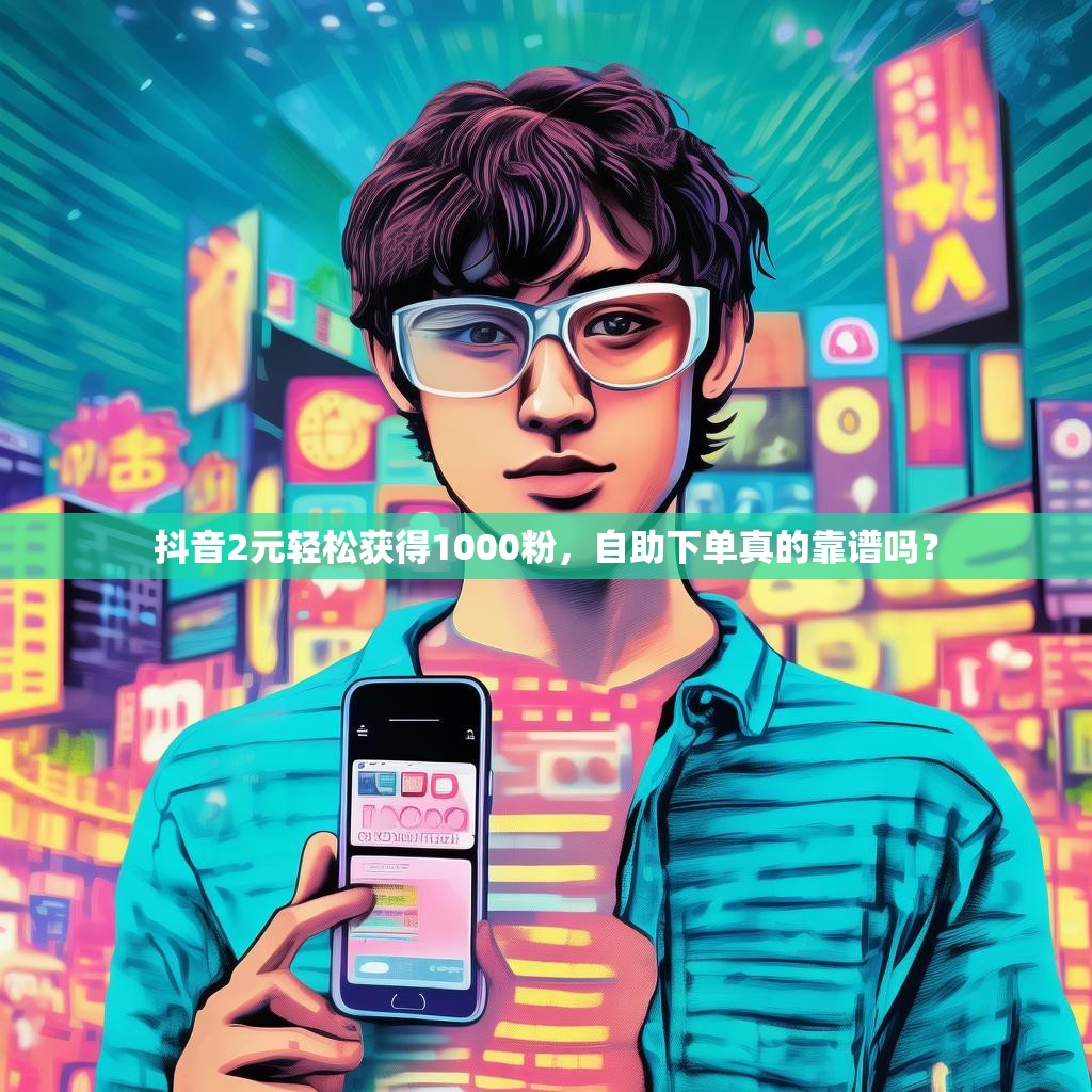 抖音2元轻松获得1000粉，自助下单真的靠谱吗？