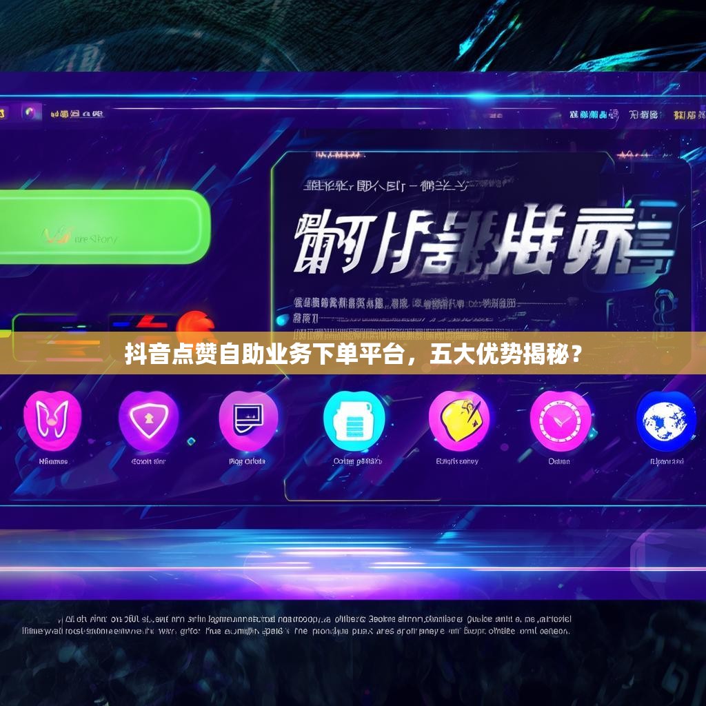 抖音点赞自助业务下单平台,五大优势揭秘? 抖音点赞自助业务下单平台,五大优势揭秘?