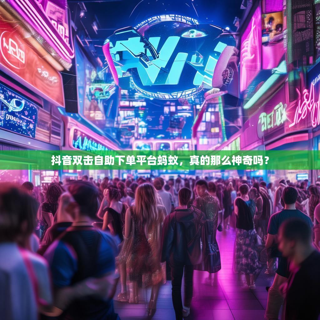 抖音双击自助下单平台蚂蚁，真的那么神奇吗？