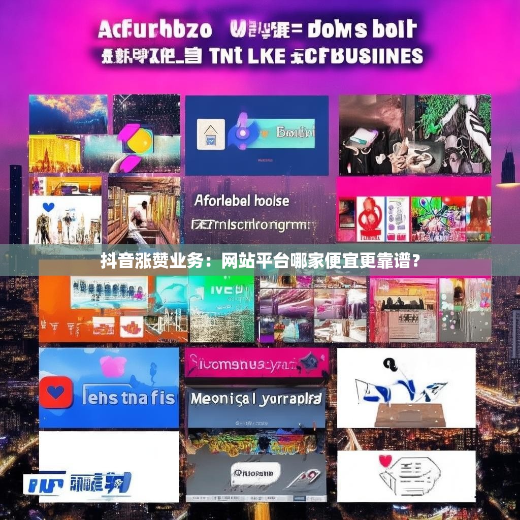 抖音涨赞业务：网站平台哪家便宜更靠谱？