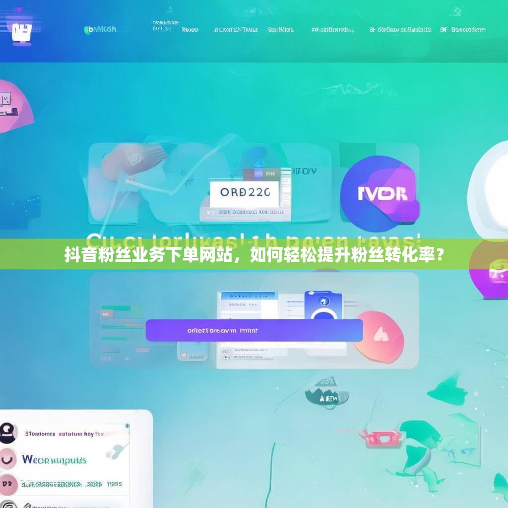 抖音粉丝业务下单网站，如何轻松提升粉丝转化率？