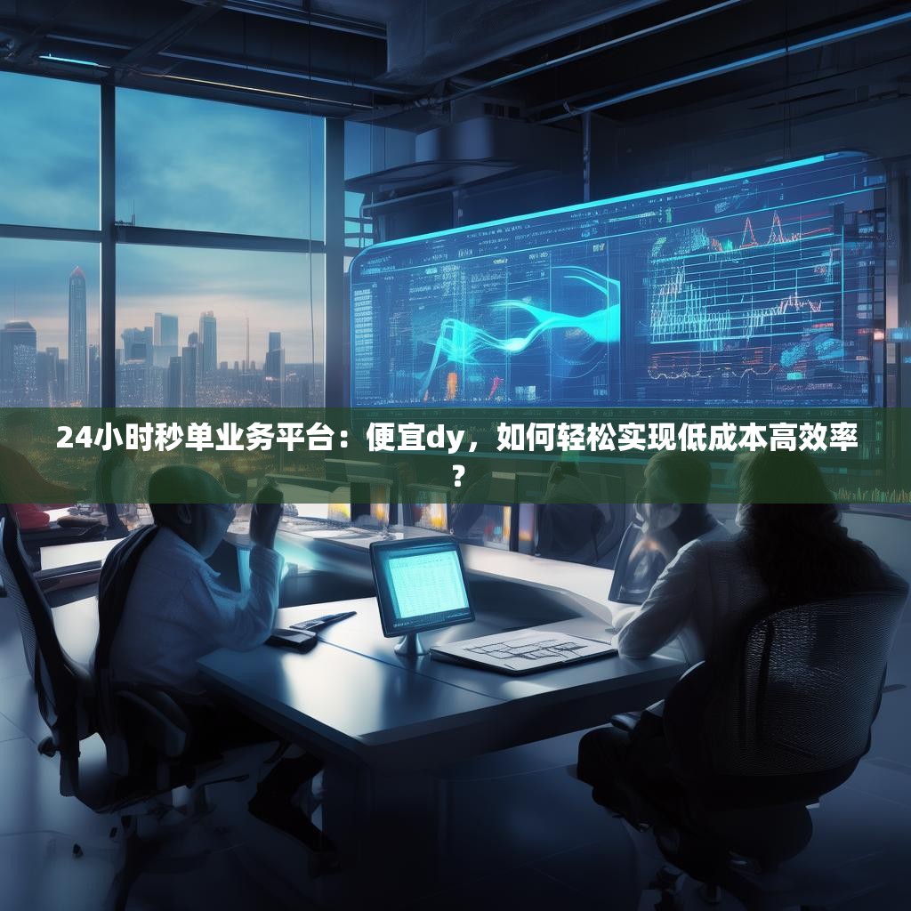 24小时秒单业务平台：便宜dy，如何轻松实现低成本高效率？