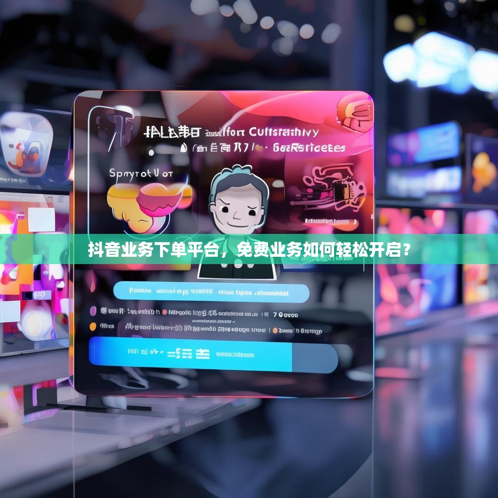 抖音业务下单平台，免费业务如何轻松开启？