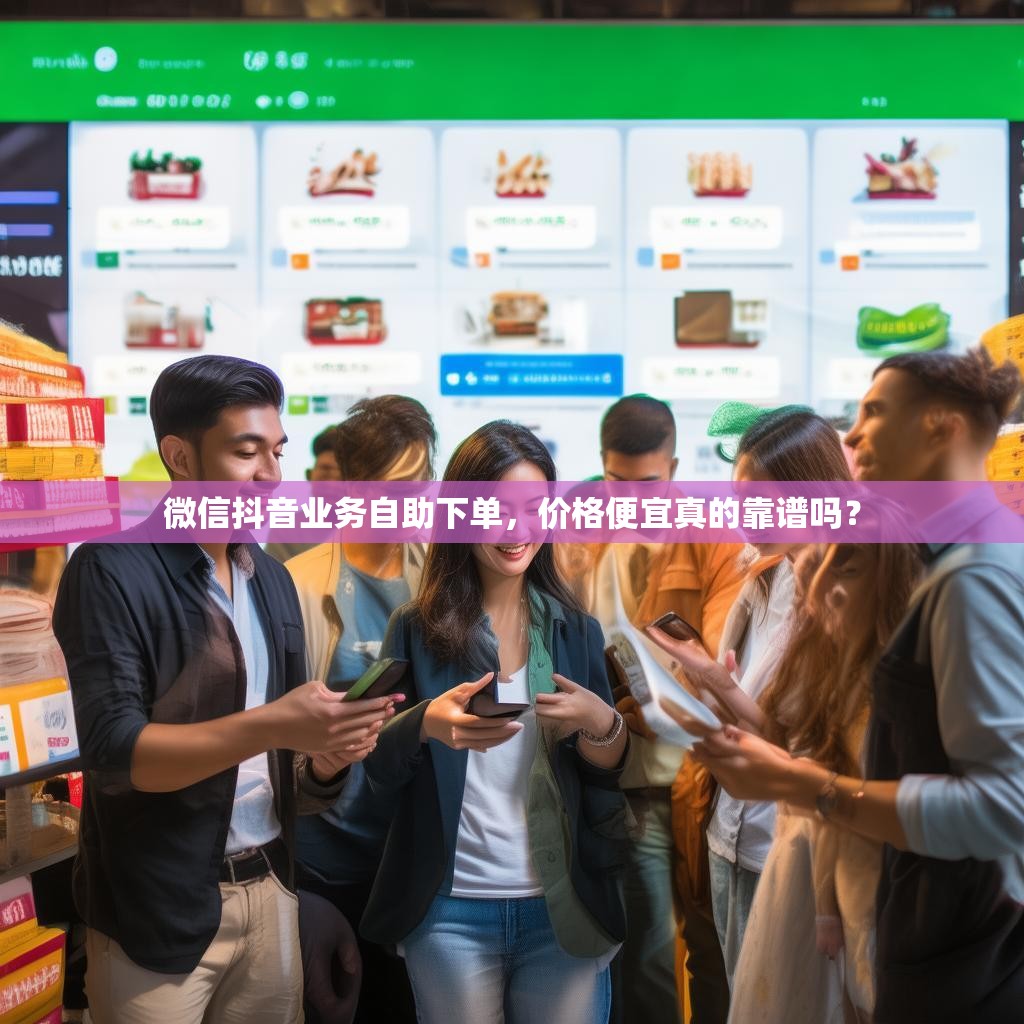 微信抖音业务自助下单，价格便宜真的靠谱吗？