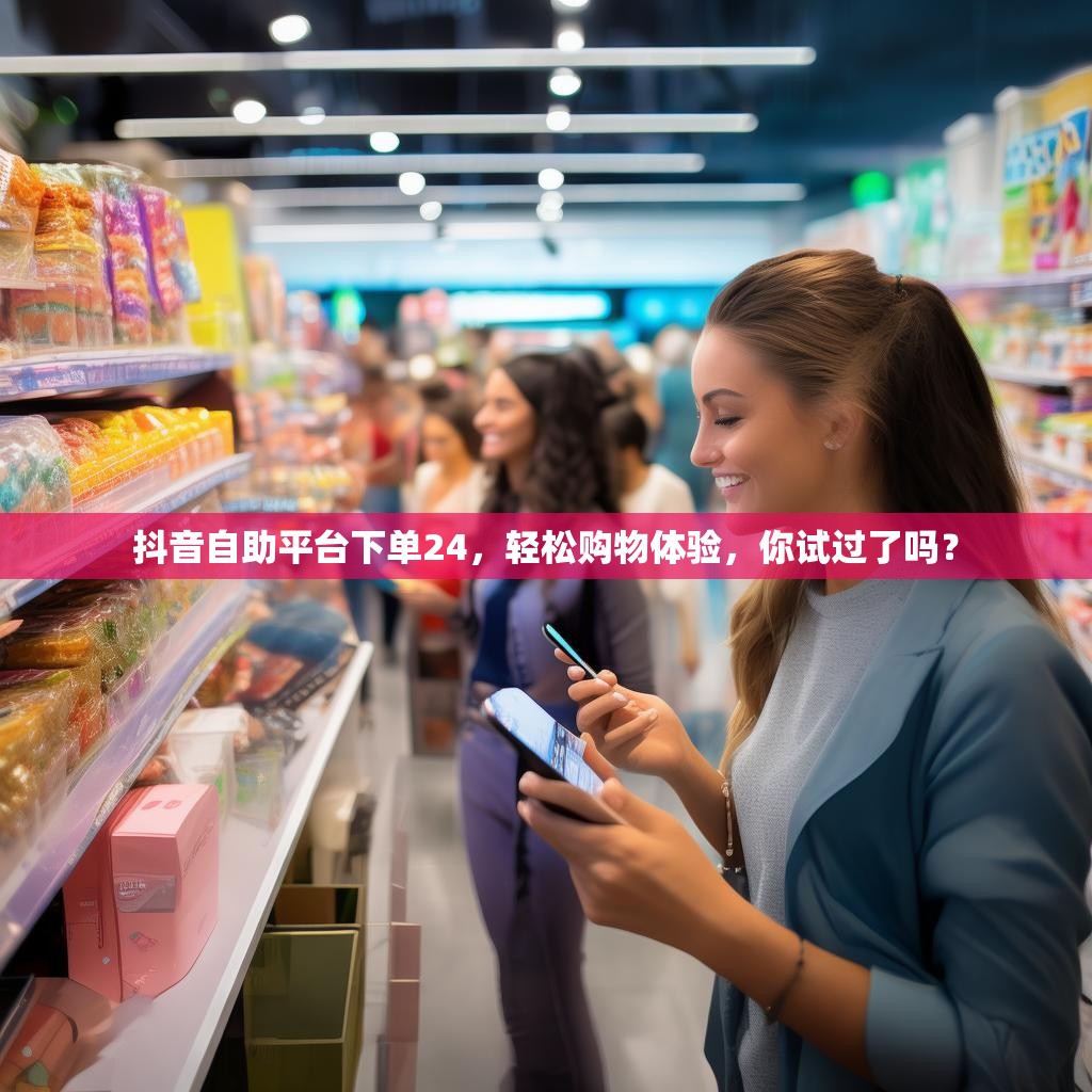 抖音自助平台下单24，轻松购物体验，你试过了吗？