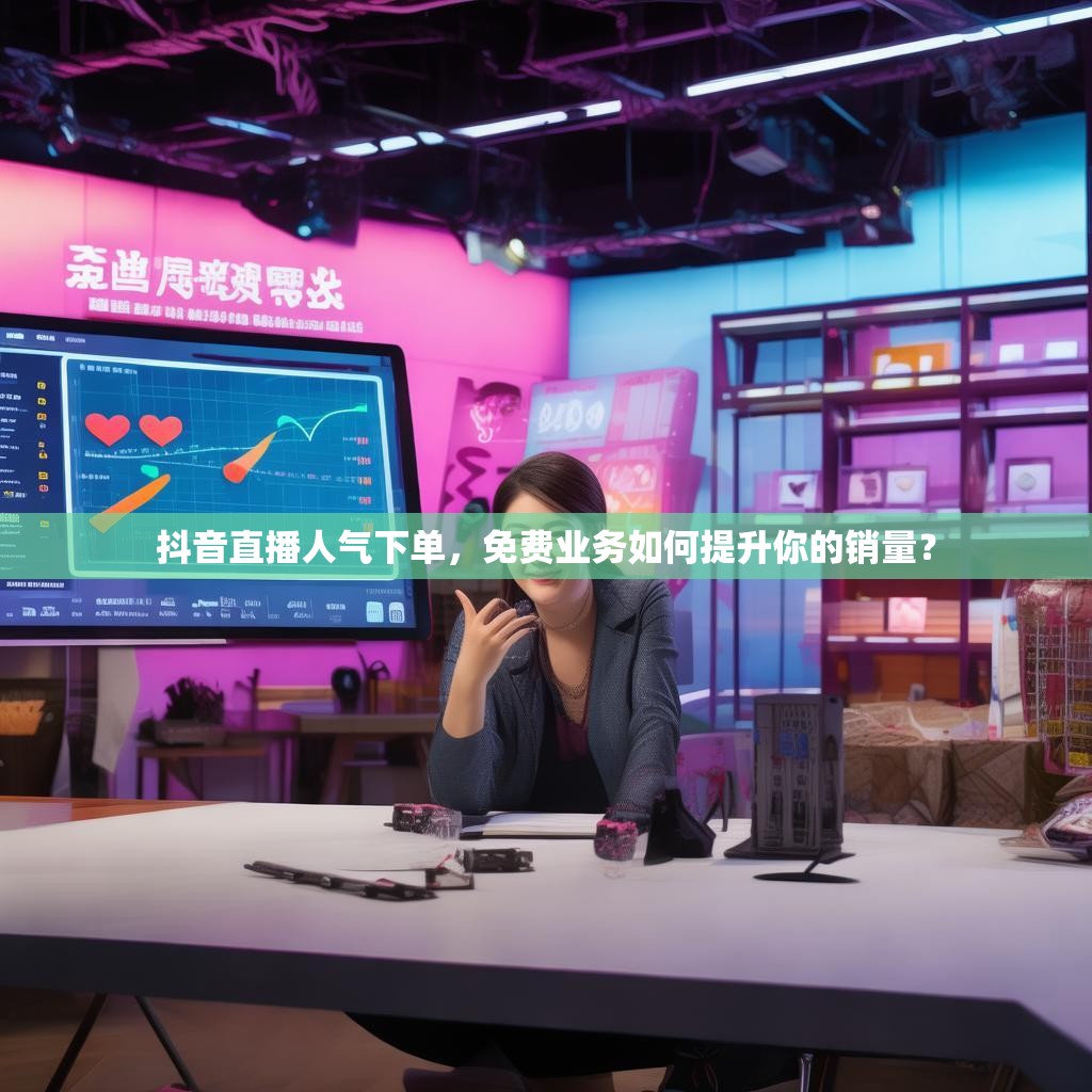 抖音直播人气下单，免费业务如何提升你的销量？