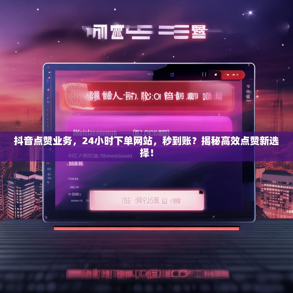 抖音点赞业务，24小时下单网站，秒到账？揭秘高效点赞新选择！