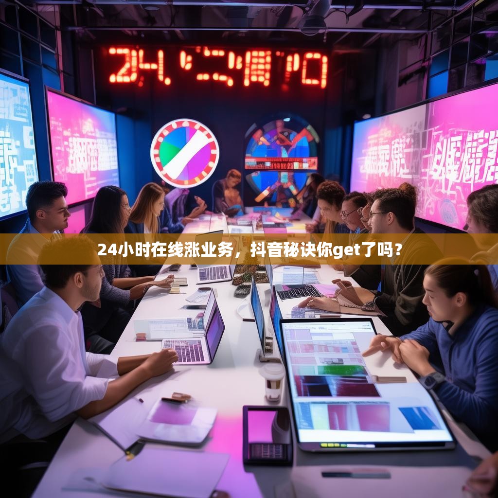 24小时在线涨业务，抖音秘诀你get了吗？