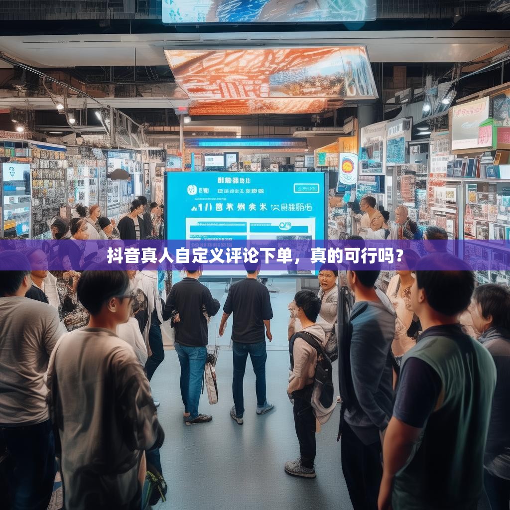 抖音真人自定义评论下单，真的可行吗？