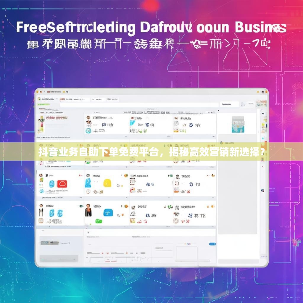 抖音业务自助下单免费平台，揭秘高效营销新选择？
