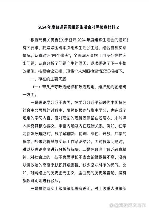 党支部对照检查_党支部对照检视材料_